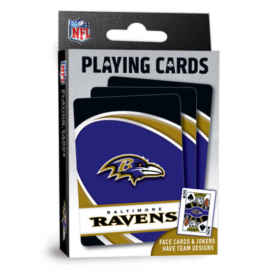 Masterpieces Puzzles NFL Baltimore Ravens Playing Cards- 54 Card Deck