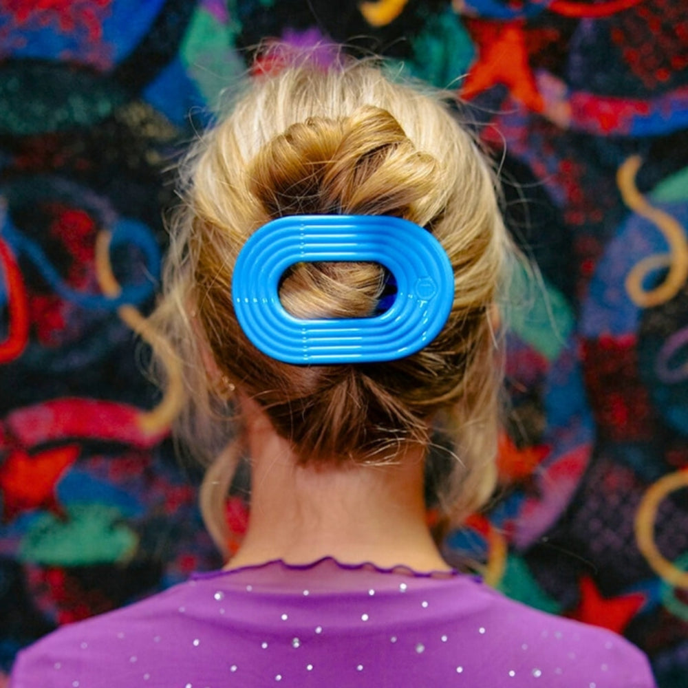 TELETIES Flat Round Hair Clip - Miami Vice