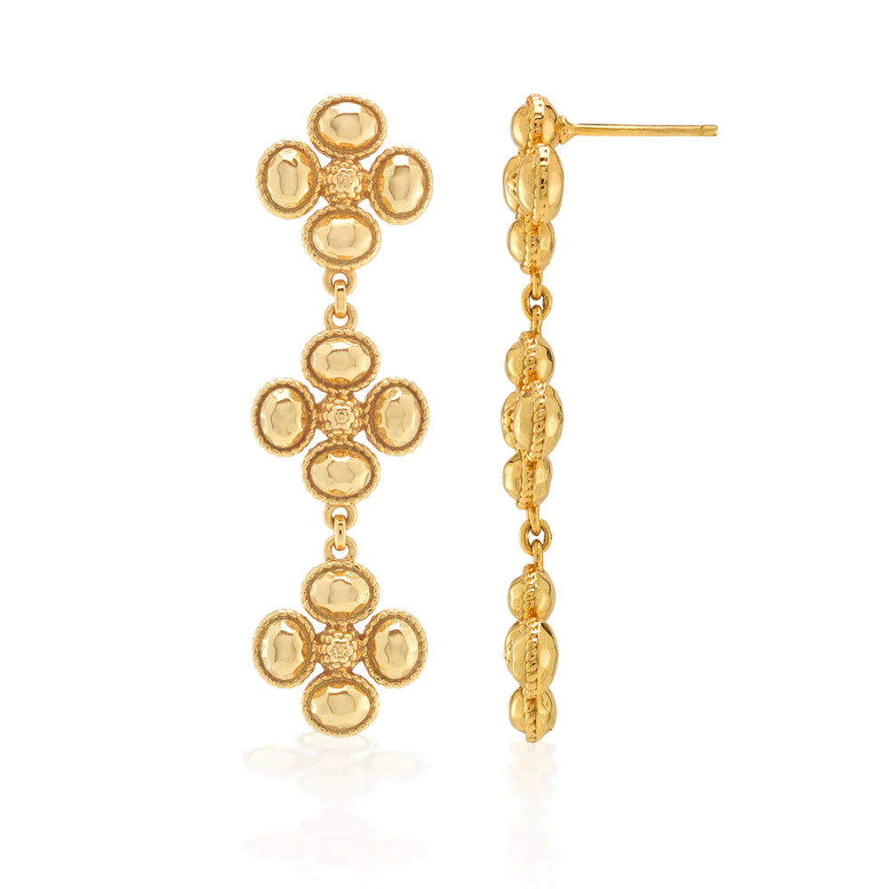 Capucine De Wulf Berry Clover Linear Earrings