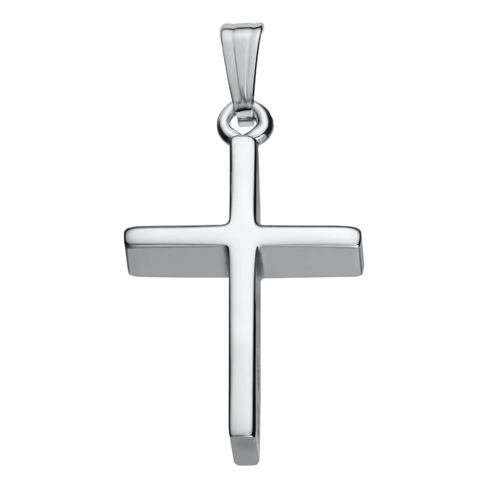 Sterling Silver Cross Pendant Necklace, 18"