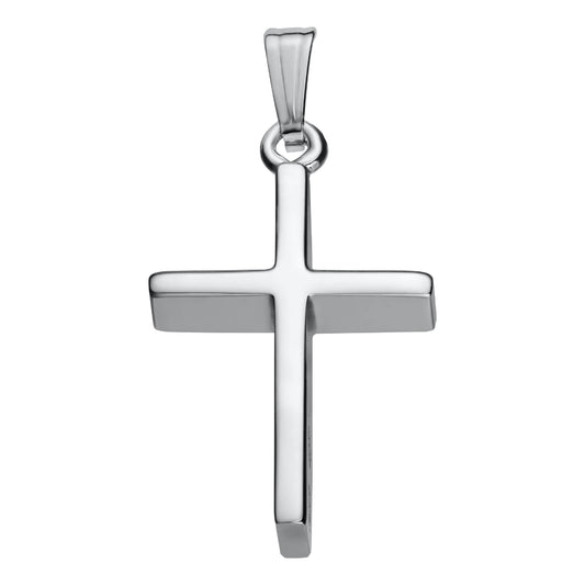 Sterling Silver Cross Pendant Necklace, 18"