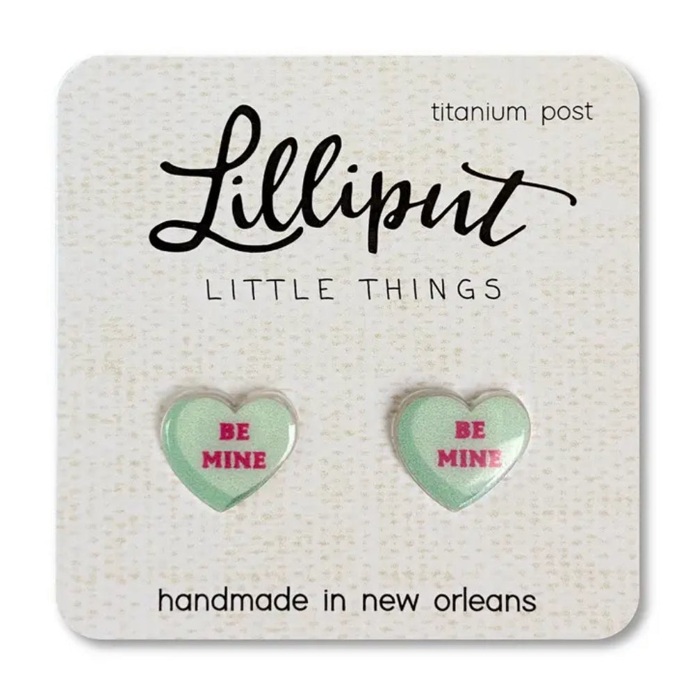 Lilliput Little Things Conversation Heart Earrings