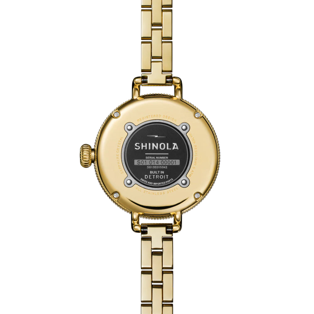Shinola Birdy Gold-Tone 34mm Quartz Watch