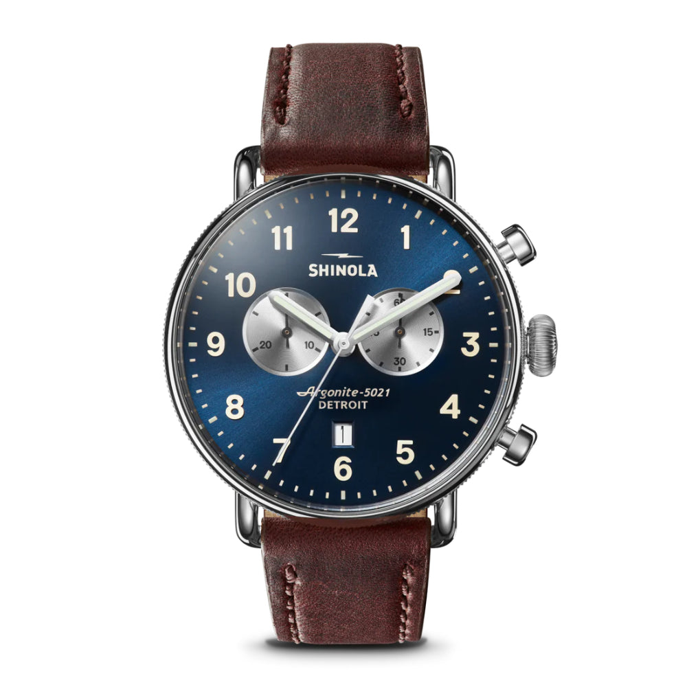 Shinola Canfield 43mm Quartz Chronograph Watch