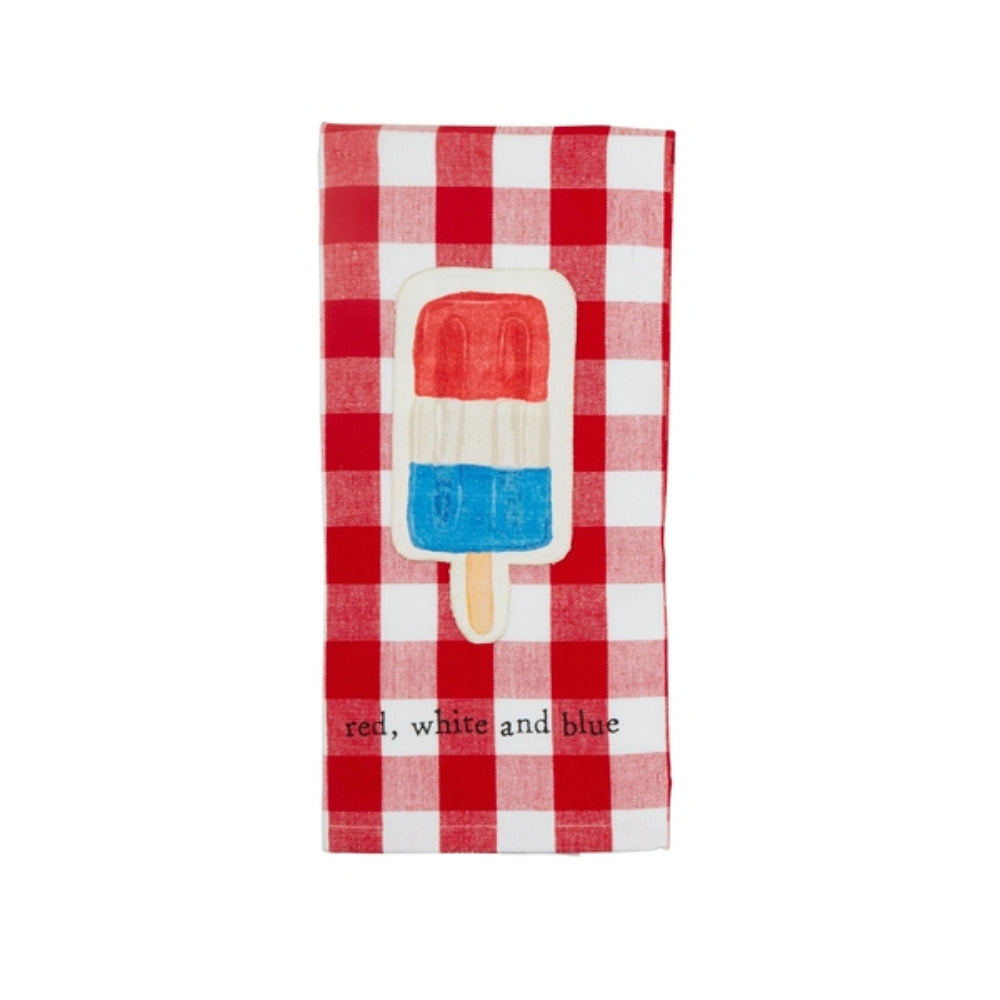 Mud Pie Americana Canvas Patch Towels - Thumbnail 2