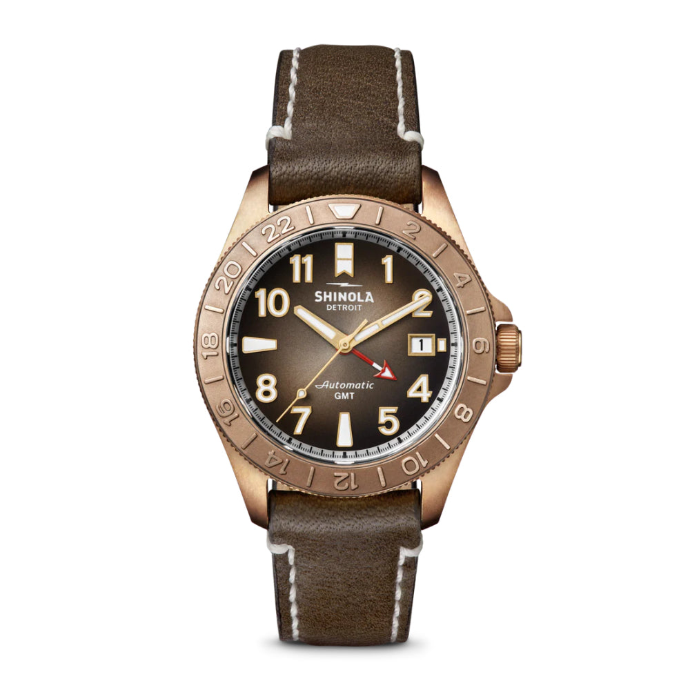 Shinola Bronze Monster GMT 40mm Automatic Watch