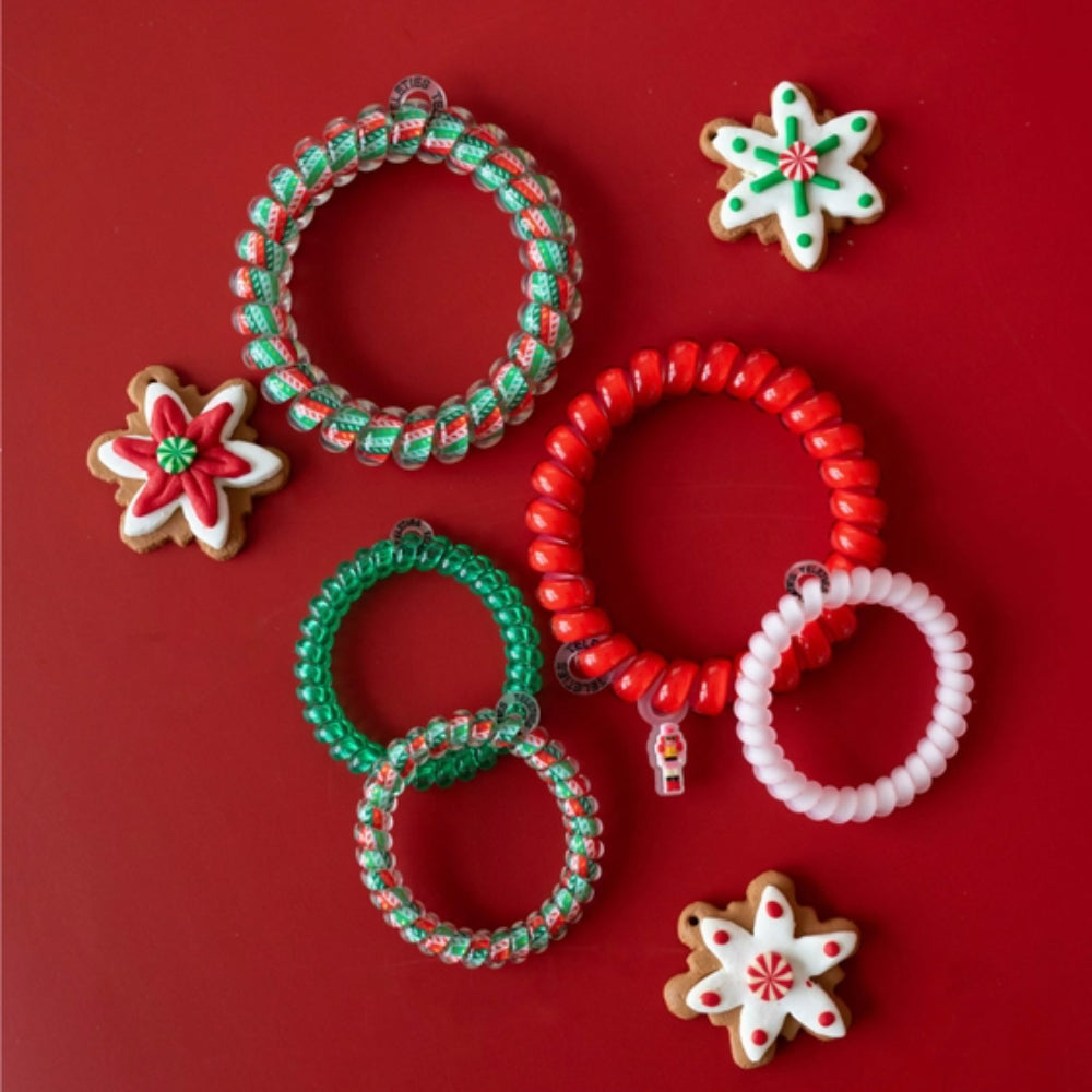 TELETIES Mix Pack Spiral Hair Coils - Holiday 2025
