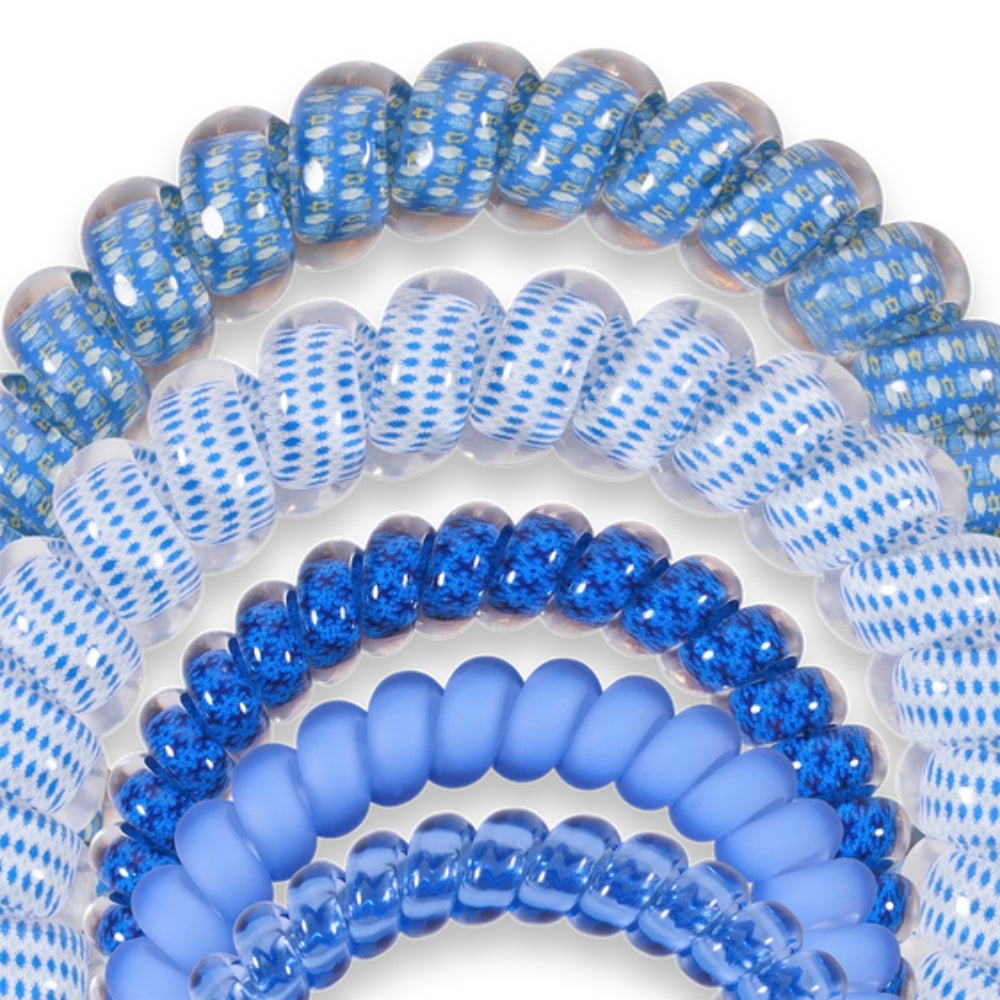 TELETIES Mix Pack Spiral Hair Coils - Holiday 2025