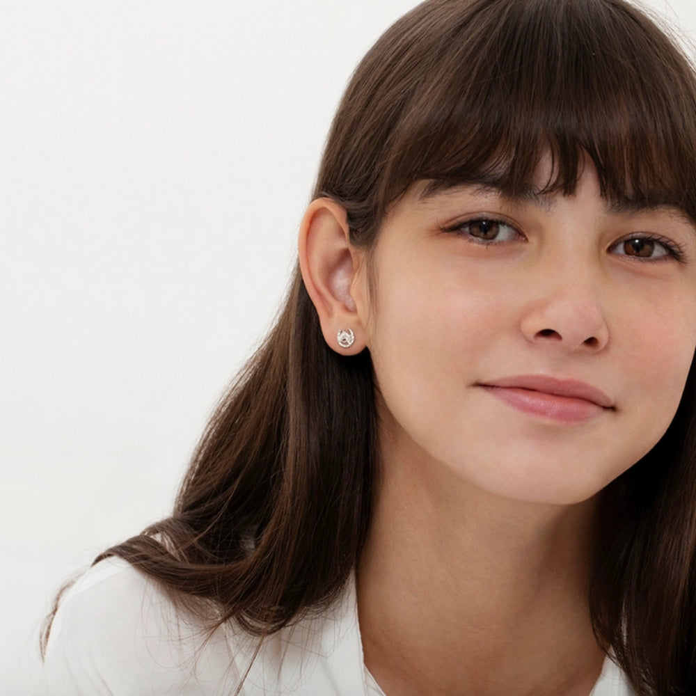 Children's Winners Circle Sterling Silver Earrings