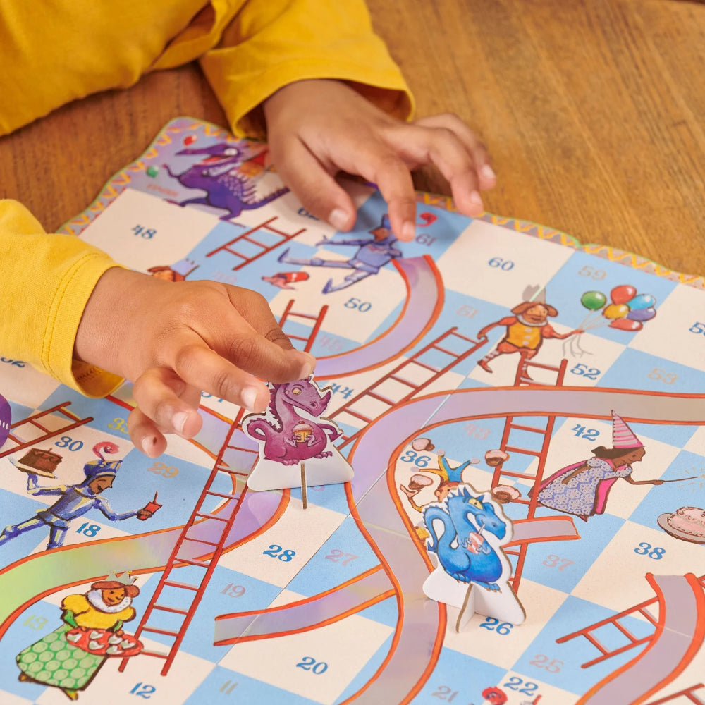 Eeboo Slips & Ladders Dragon Shaped Game