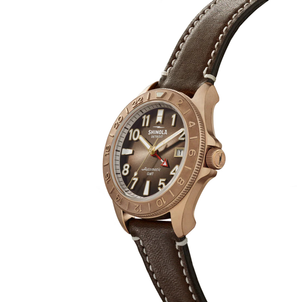 Shinola Bronze Monster GMT 40mm Automatic Watch