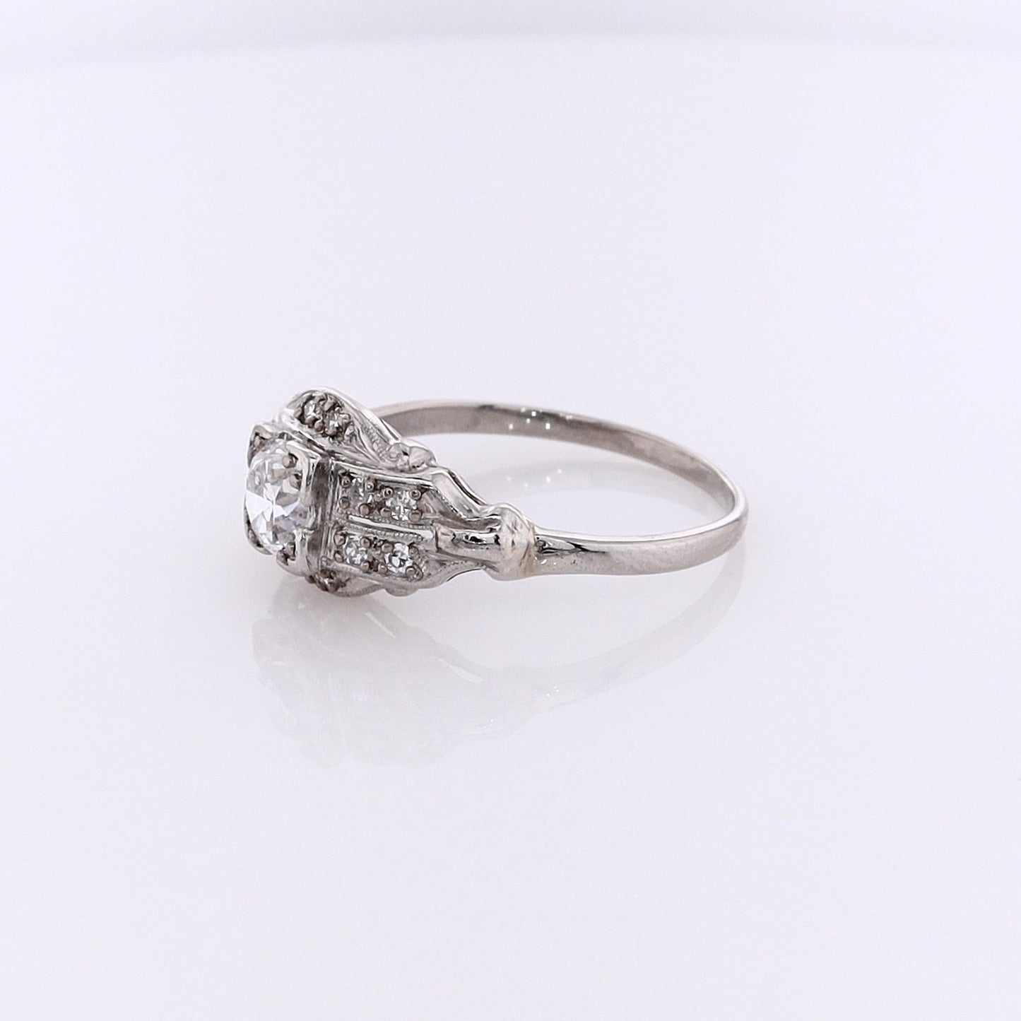 Estate Platinum Diamond Ring