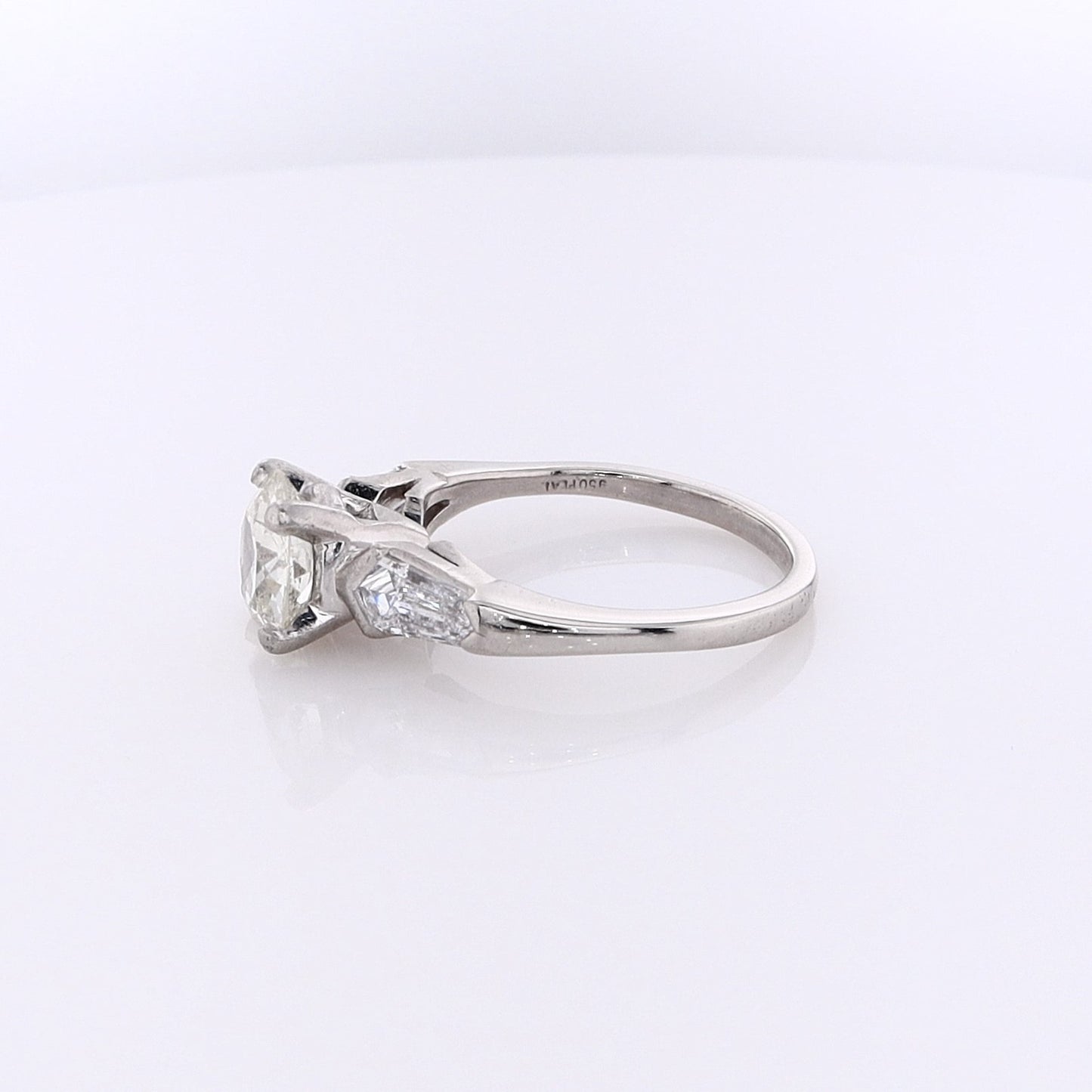 Estate Platinum Diamond Engagement Ring