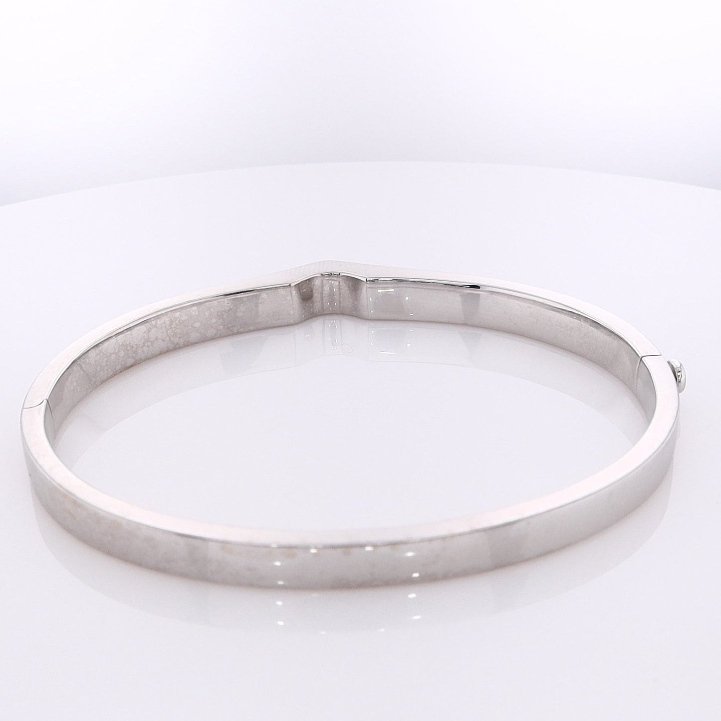 Estate Philippe Charriol 18 Karat White Gold Diamond Bangle Bracelet