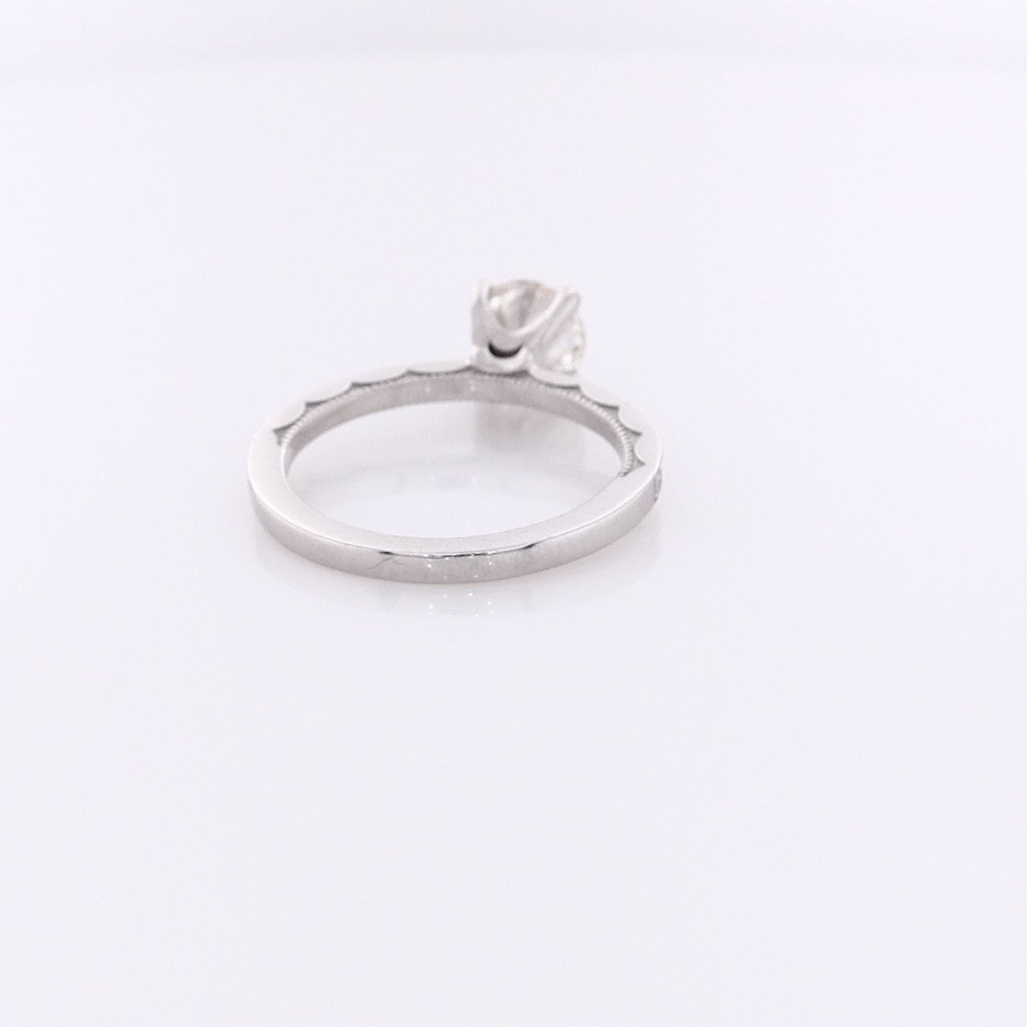 Estate Tacori 18 Karat White Gold EX EX EX Diamond Engagement Ring