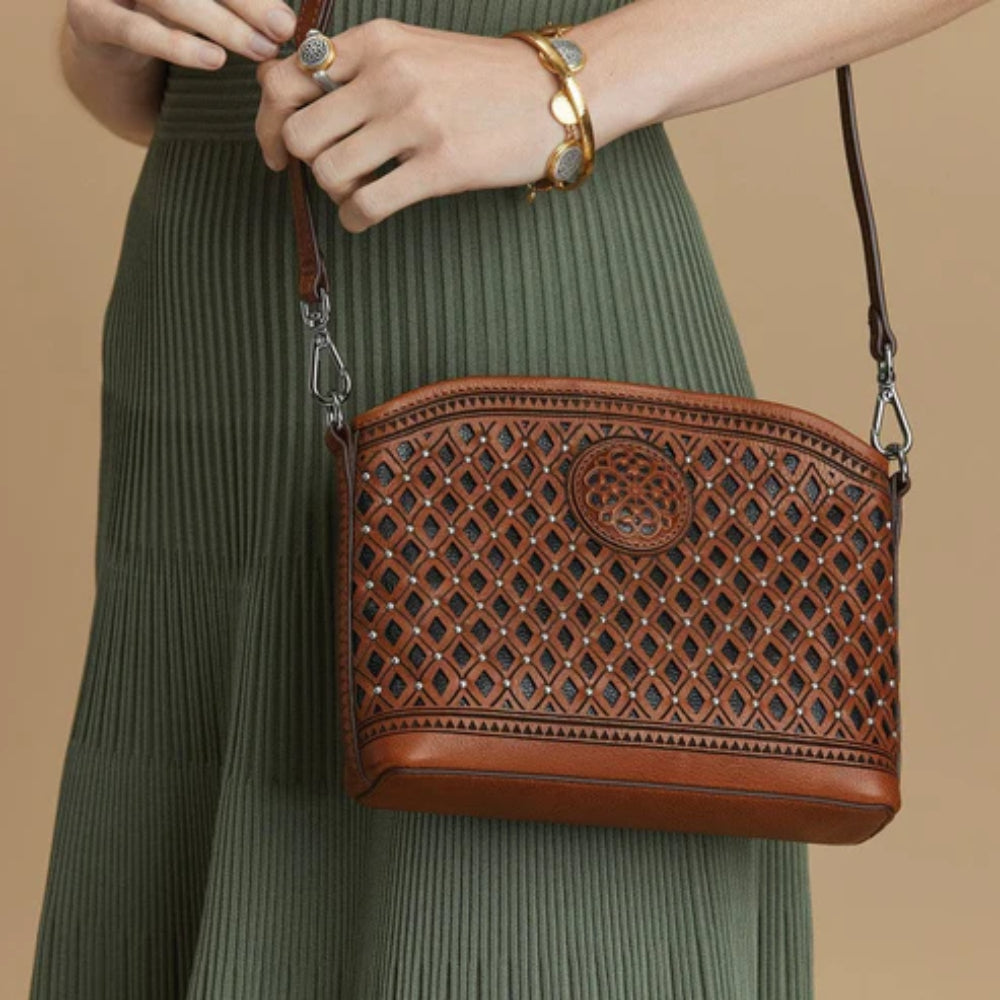 Brighton Campiello Mini Cross Body Bag - Russet