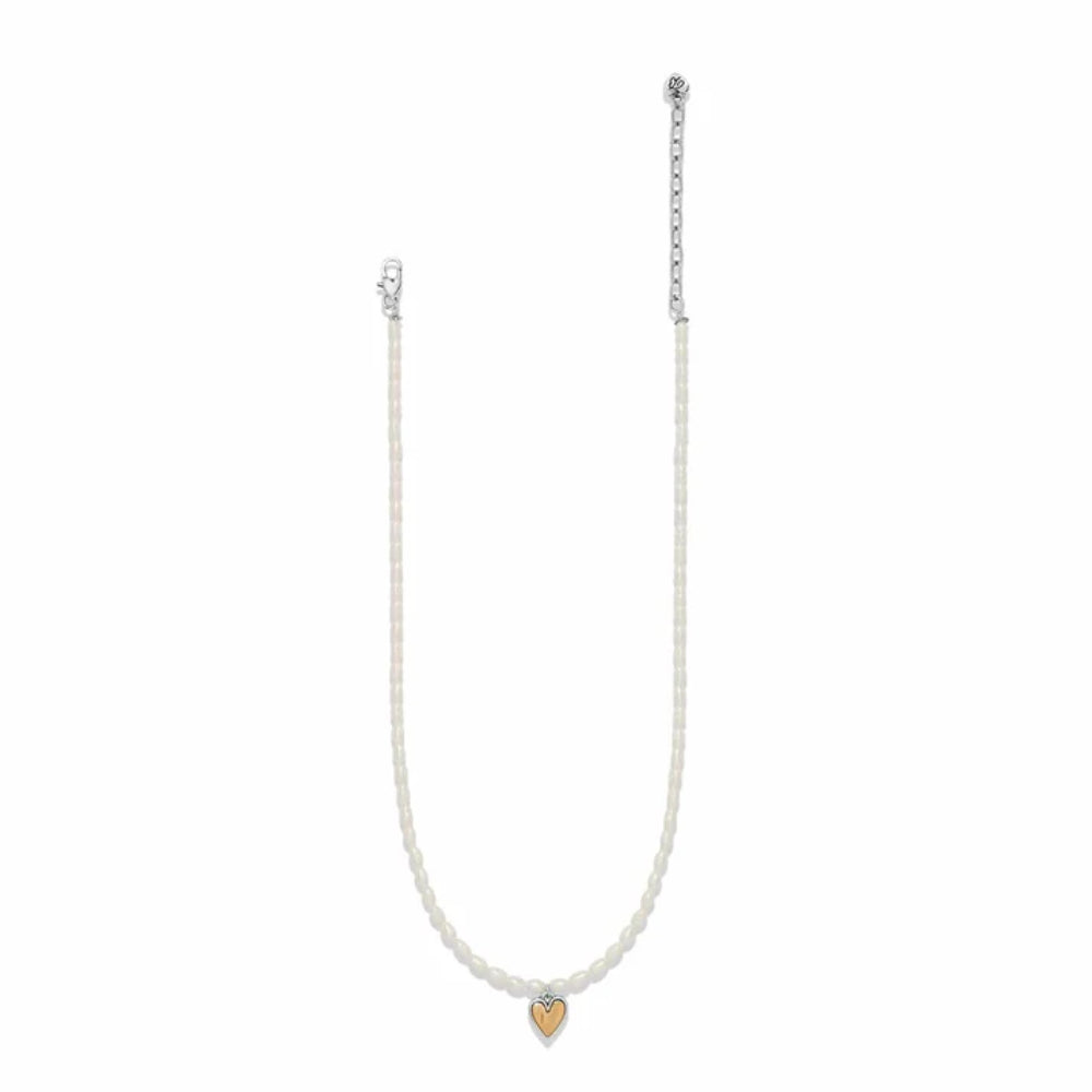 Brighton Cascade Embrace Pearl Heart Necklace