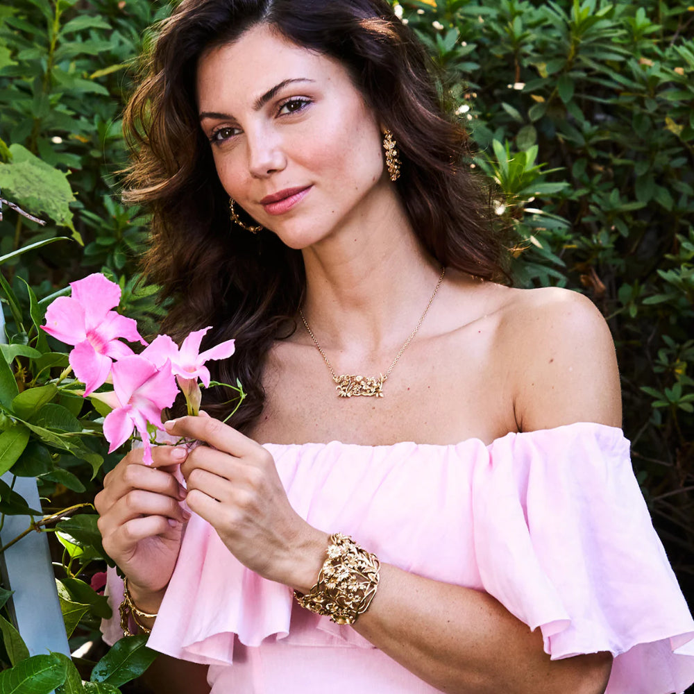 Capucine De Wulf Meadow Cluster Necklace 16"