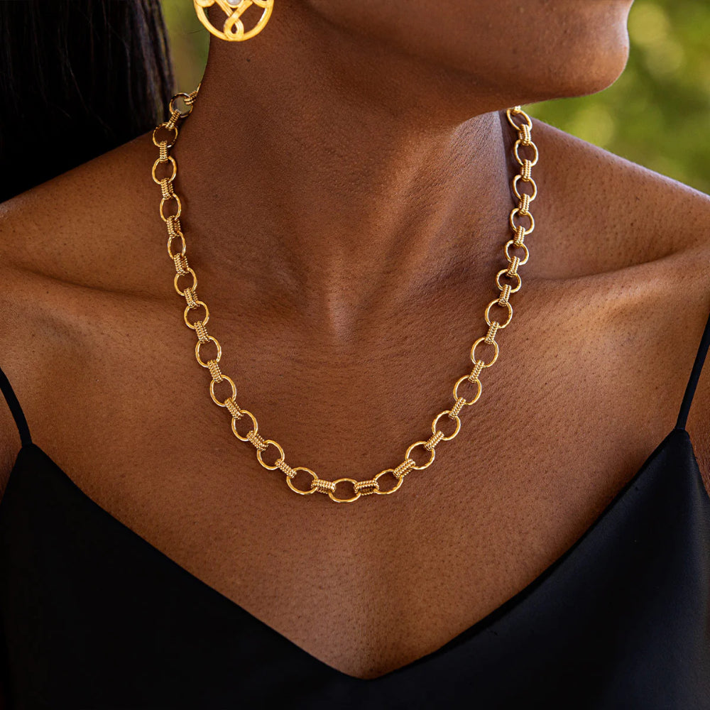 Capucine De Wulf Cleopatra Small Link Necklace - Gold