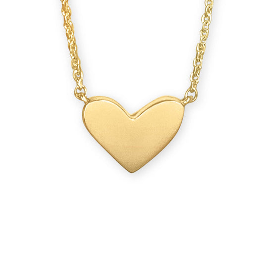 Kendra Scott Ari Heart Short Pendant Necklace in 18k Gold Vermeil
