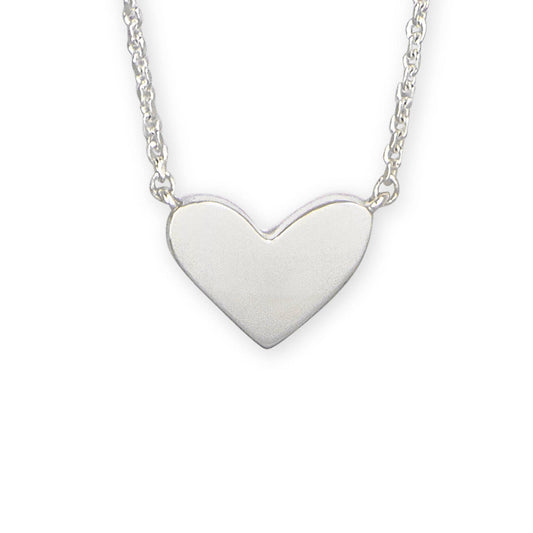 Kendra Scott Ari Heart Short Pendant Necklace in Sterling Silver