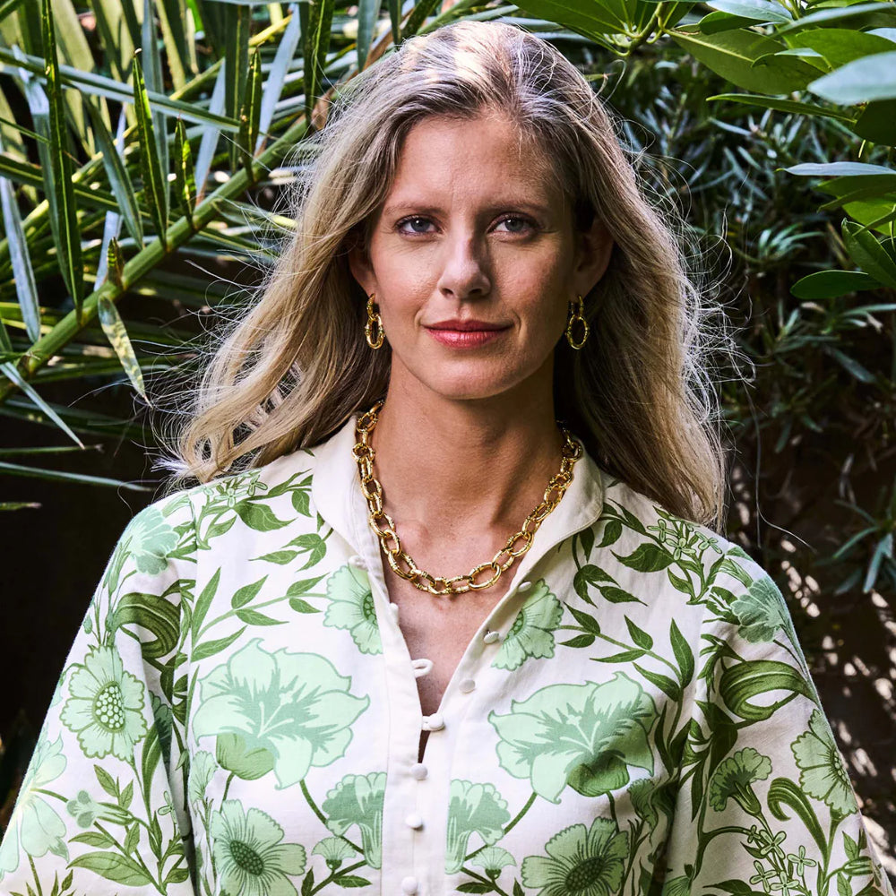 Capucine De Wulf Bangkok Bamboo Link Earrings