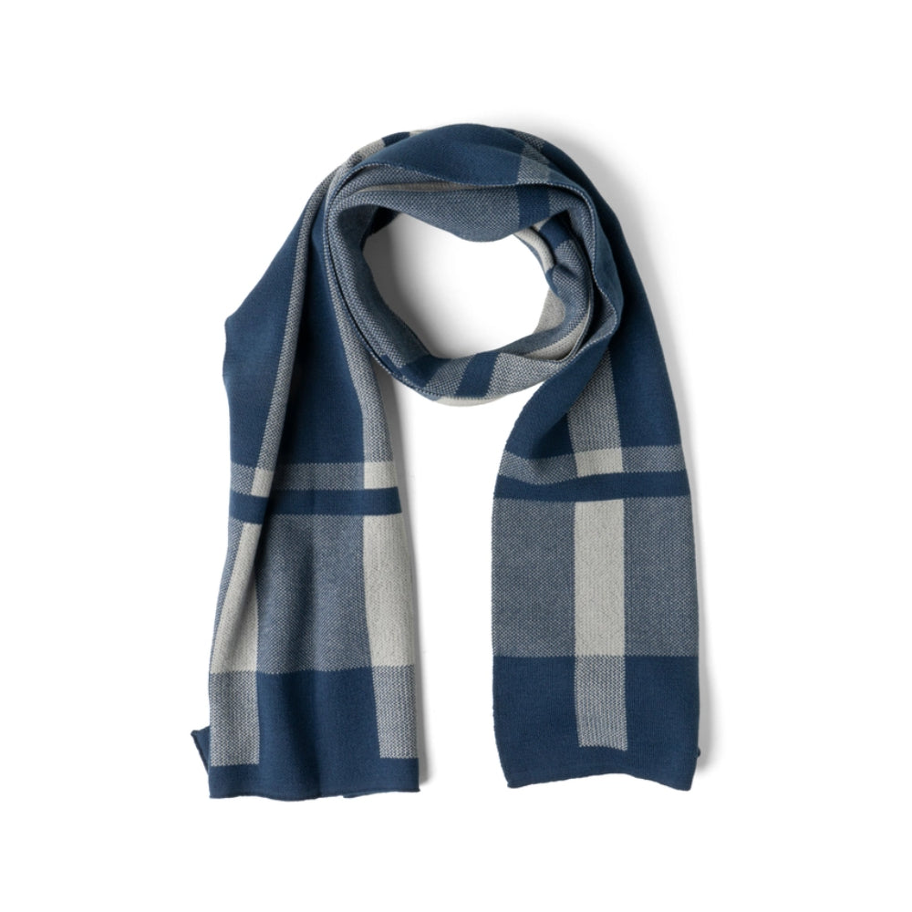 Britt's Knits Men's Plaid Knit Scarf