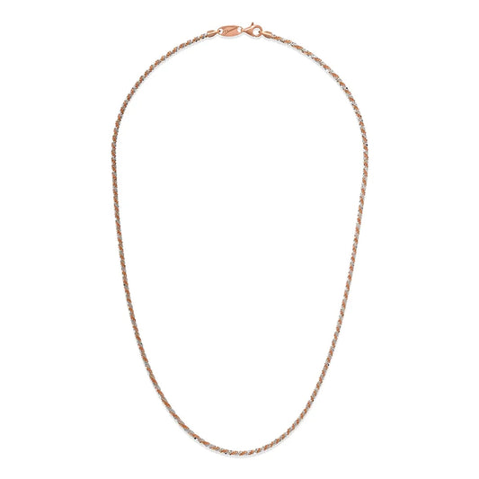 Desmos Two-Tone "Rock Twist" Diamond-Cut Necklace