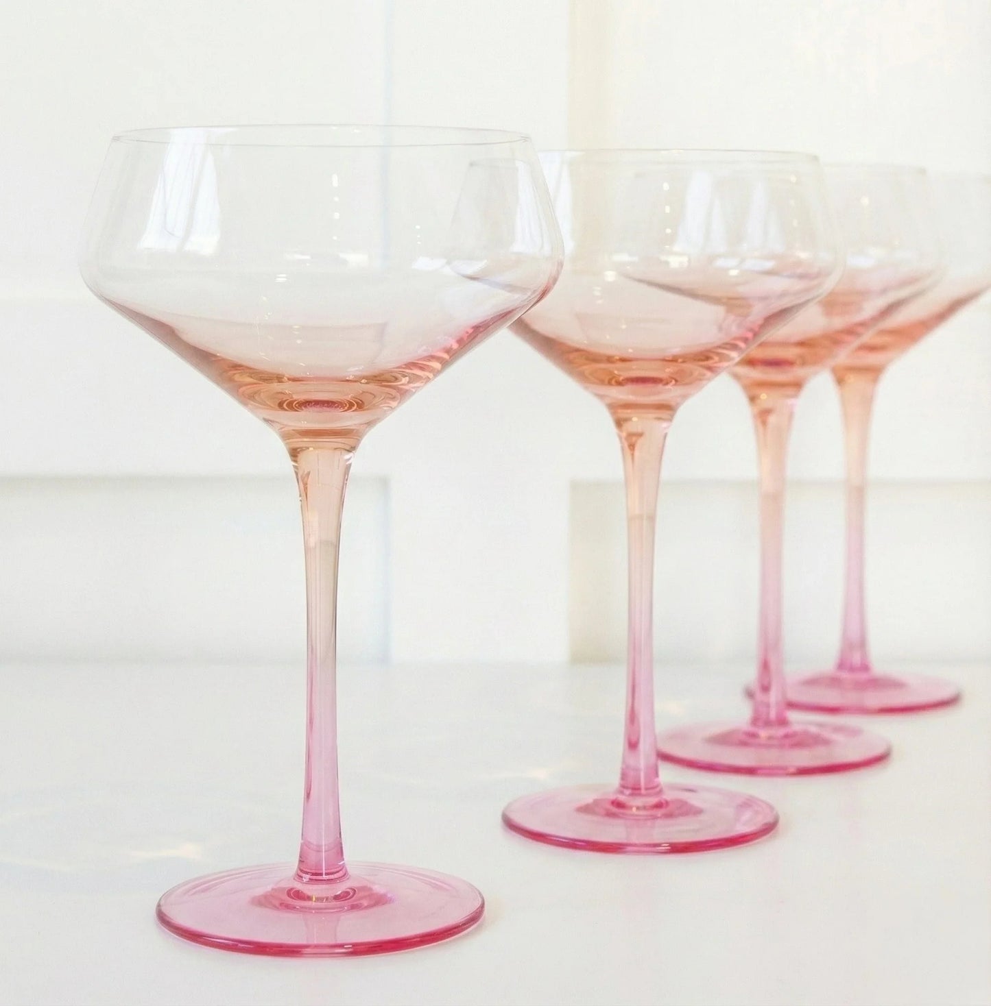 Byrdeen Cielo Handblown Coupe Glass - Set of 4