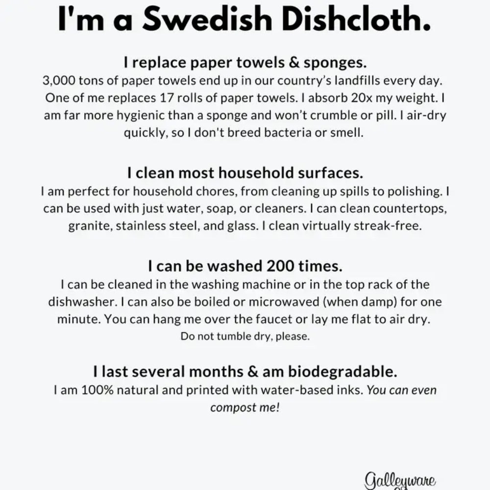 Galleyware Thanksgiving Swedish Towel