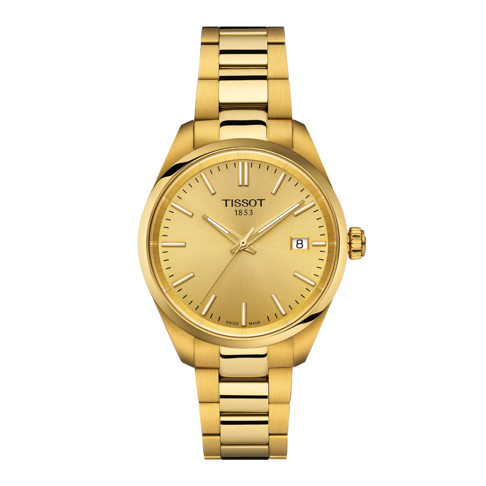 Tissot PR 100 34mm Gold-Tone Quartz Watch