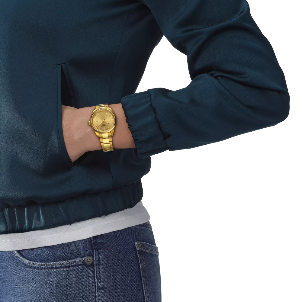 Tissot PR 100 34mm Gold-Tone Quartz Watch