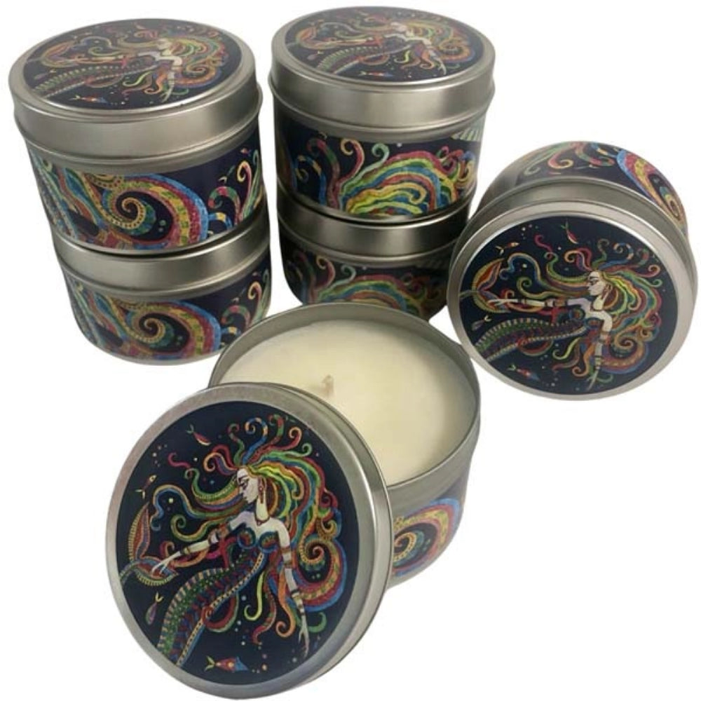 Boho Mermaid Travel Candle Tin