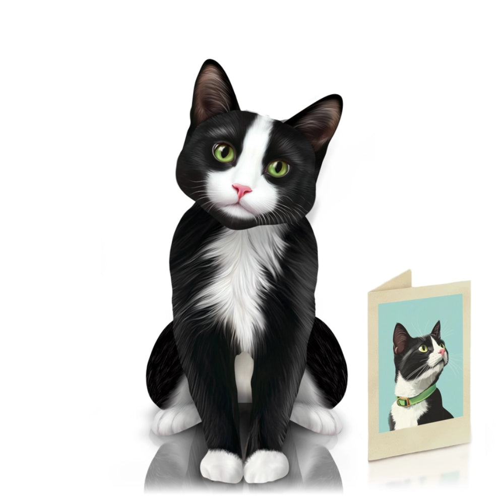 Tuxedo Cat Pop-Up Greeting Cards