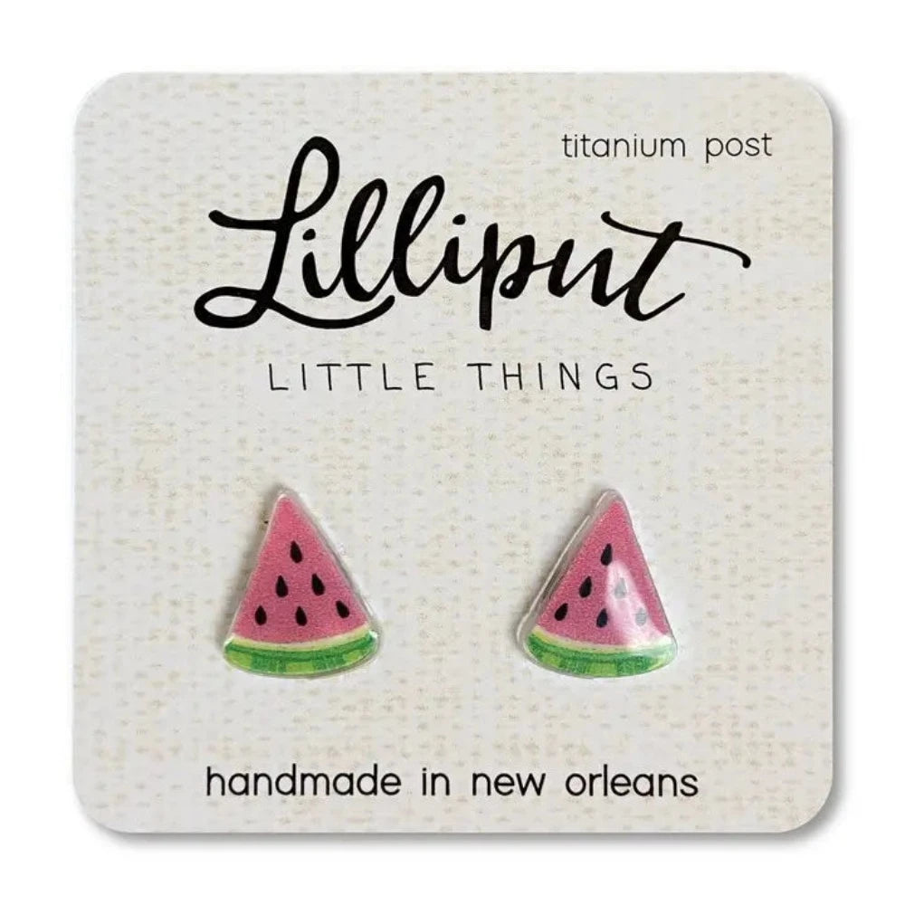Lilliput Little Things Watermelon Fruit Earrings