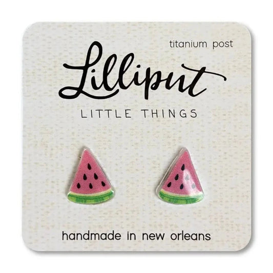 Lilliput Little Things Watermelon Fruit Earrings