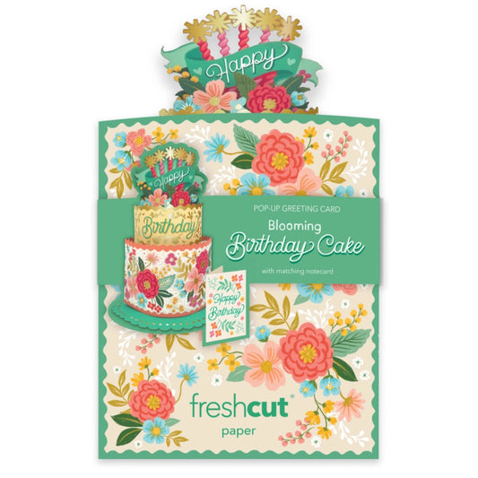 Mini Blooming Birthday Cake Greeting Cards