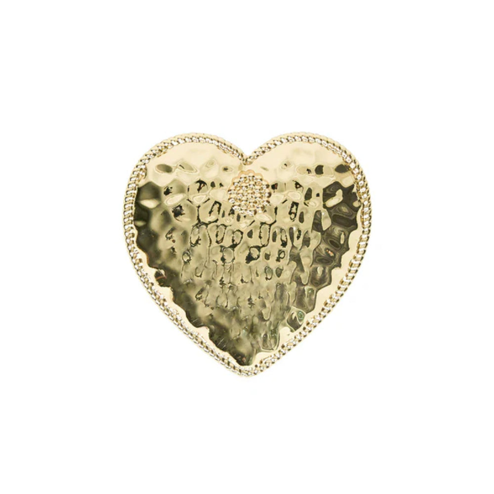 Juliska Berry & Thread Heart Napkin Ring Set of 4 - Gold