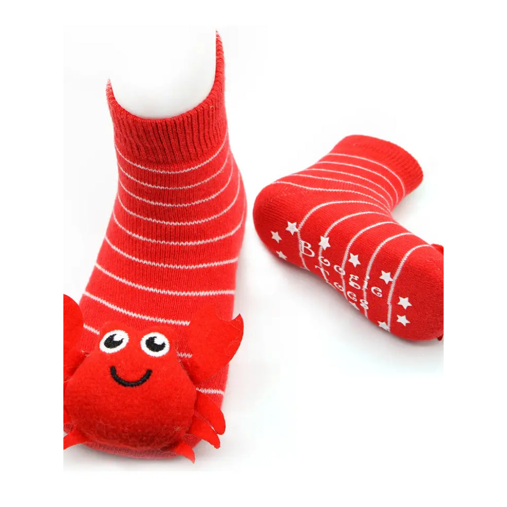 Liventi Red Crabby Crab Boogie Toes Rattle Socks
