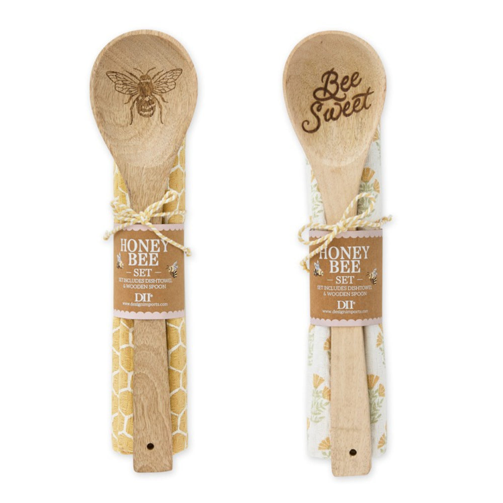 Design Imports Sweet Bee Dish Towel & Spoon Gift Sets