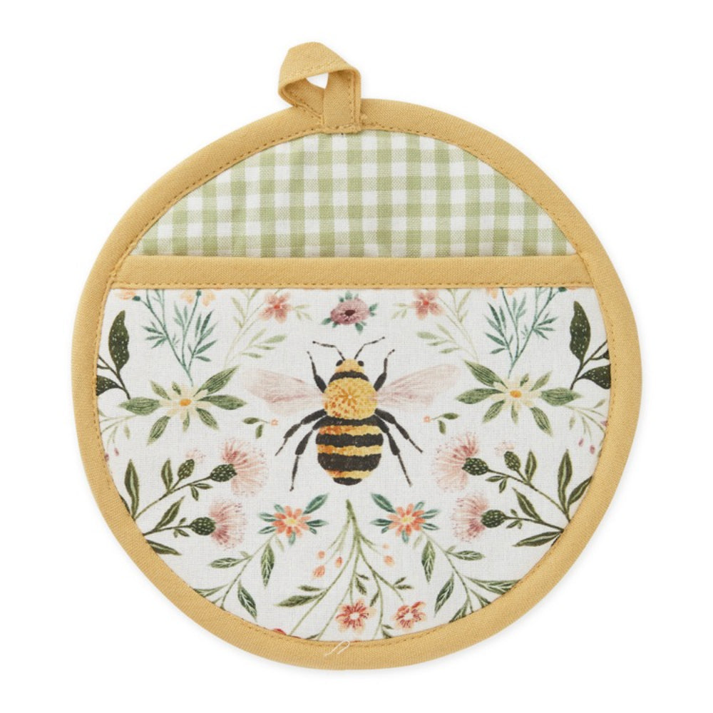 Design Imports Honey Bee Meadow Printed Potholder