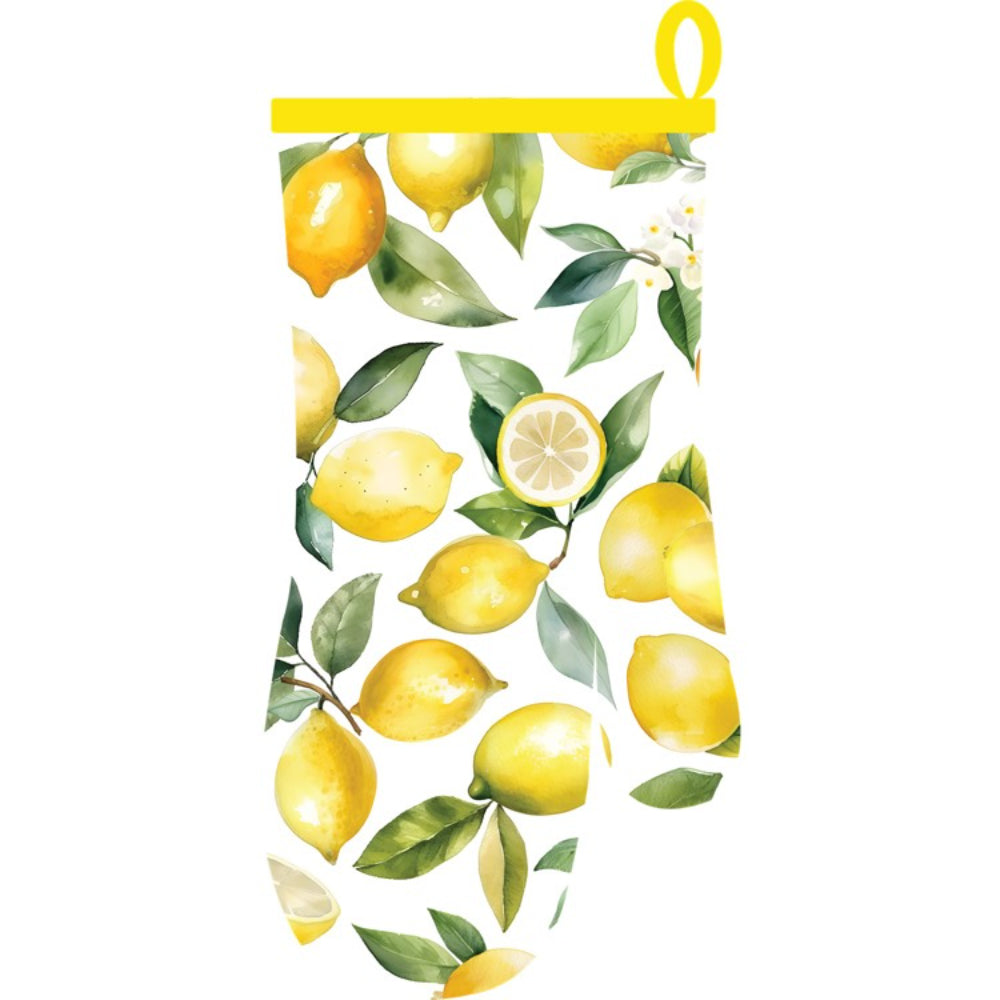 Design Imports Lemon Grove Printed Oven Mitt