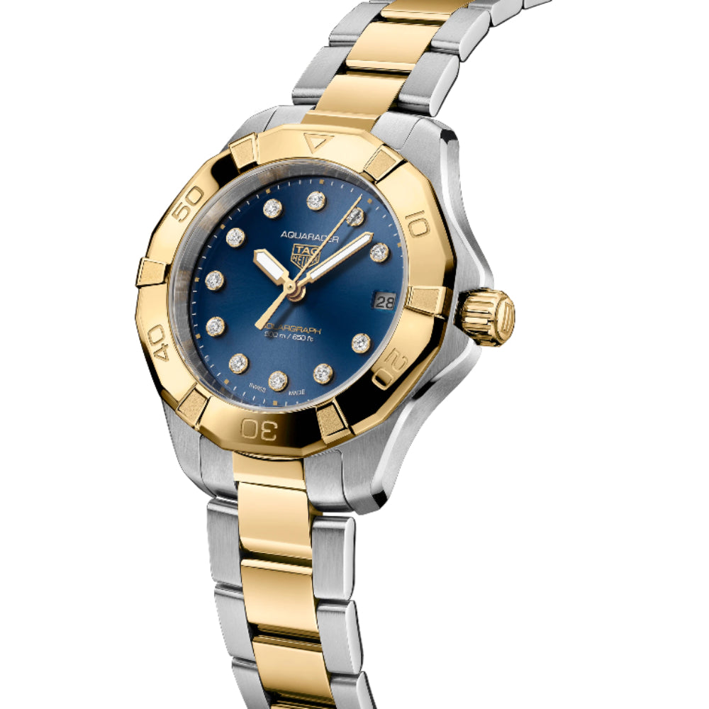 Tag Heuer Aquaracer Professional 200 Solargraph Two-Tone Watch