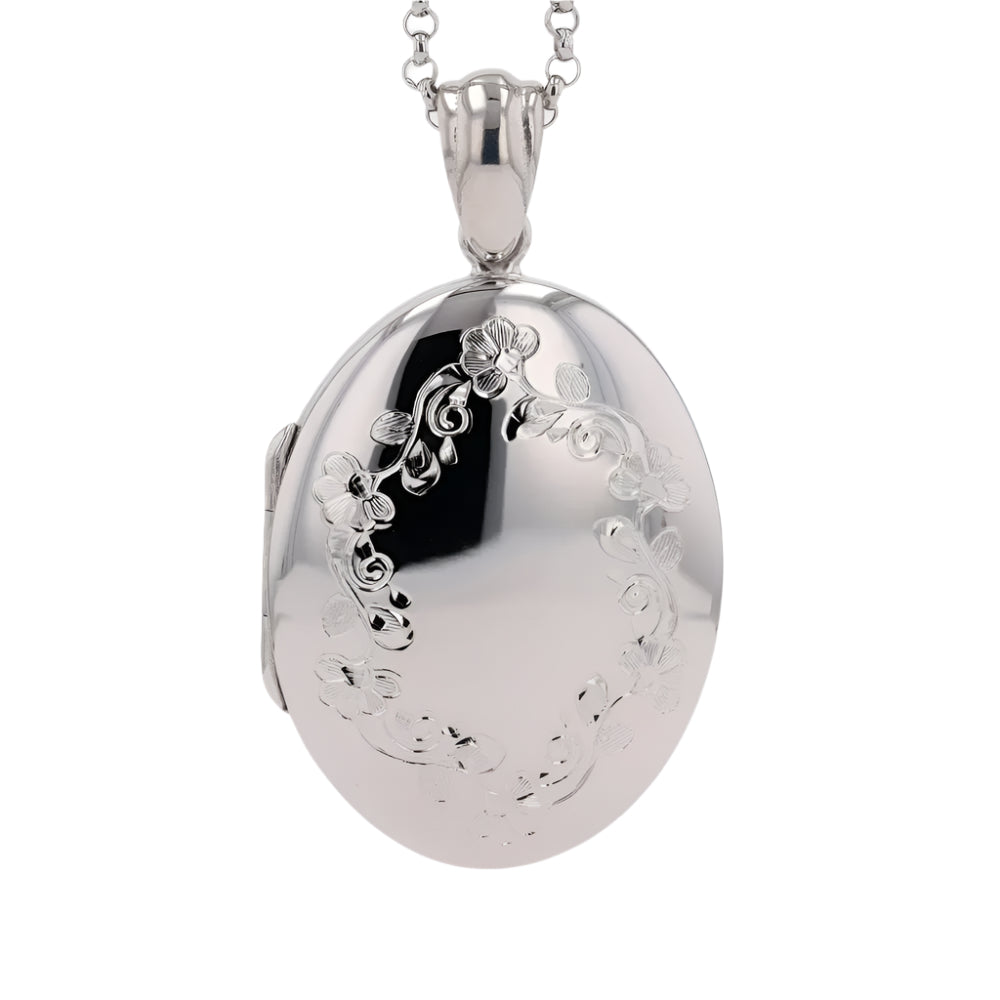 Sterling Silver Engraved Locket