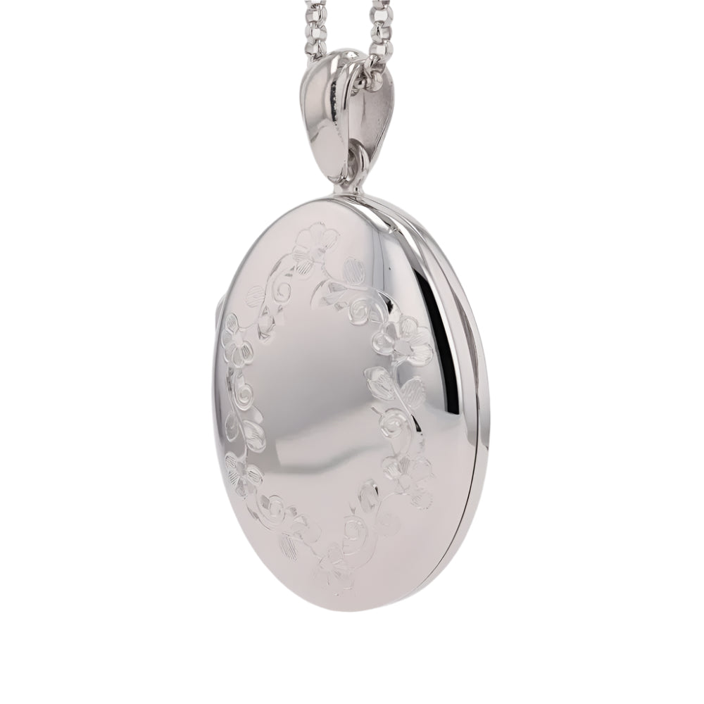 Sterling Silver Engraved Locket
