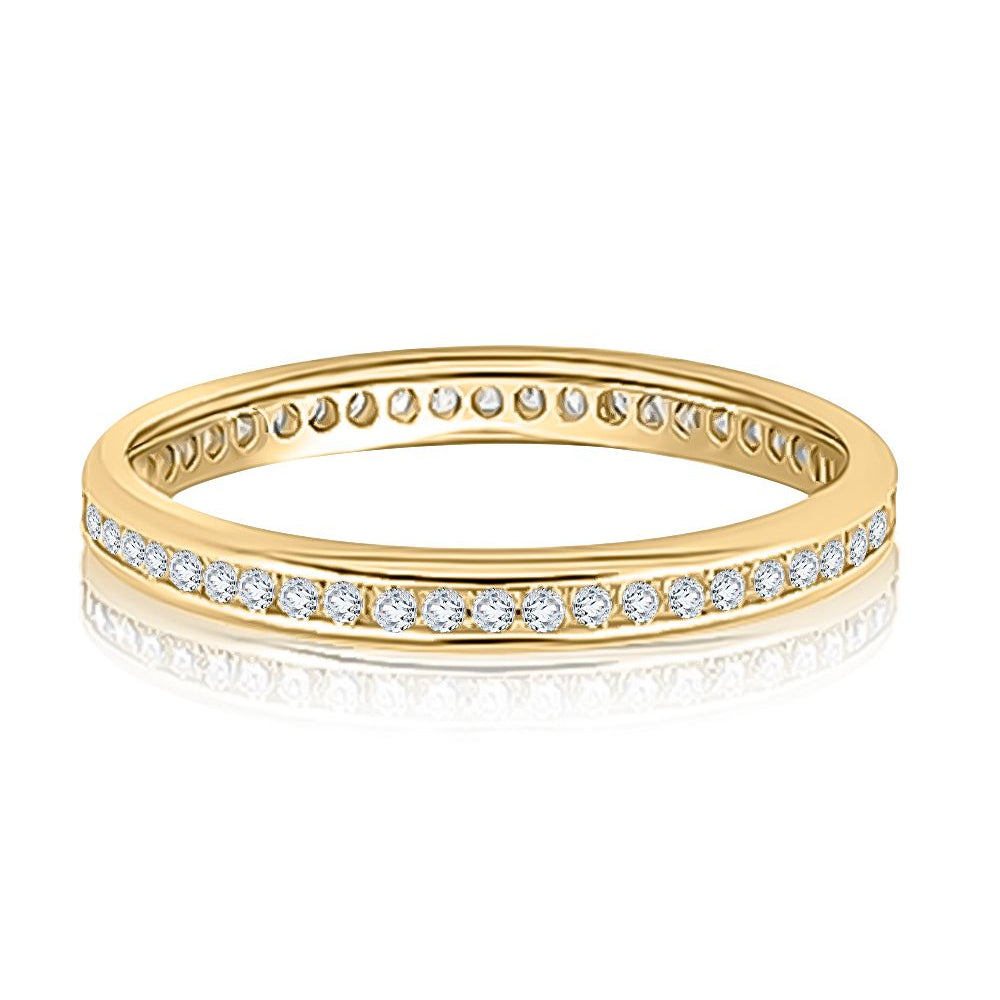 A. Jaffe 14k Diamond Eternity Wedding Band