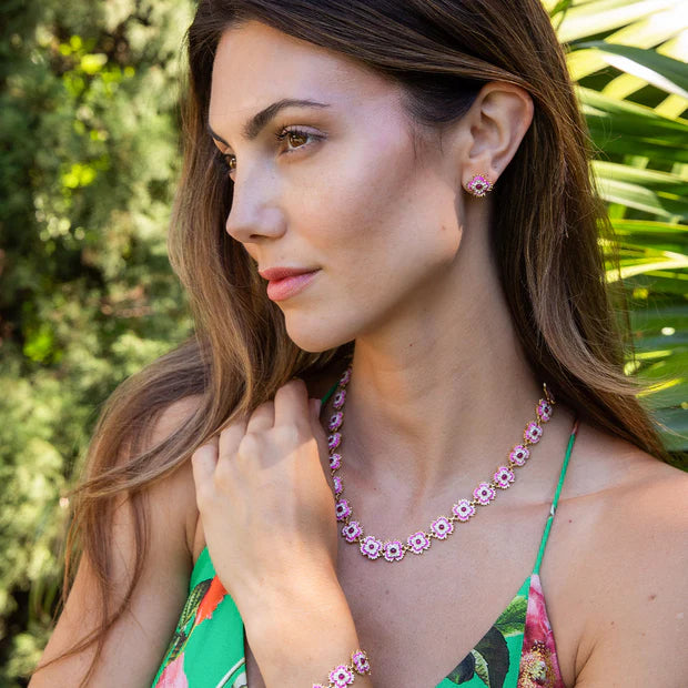 Capucine De Wulf Dianthus Stud Earrings