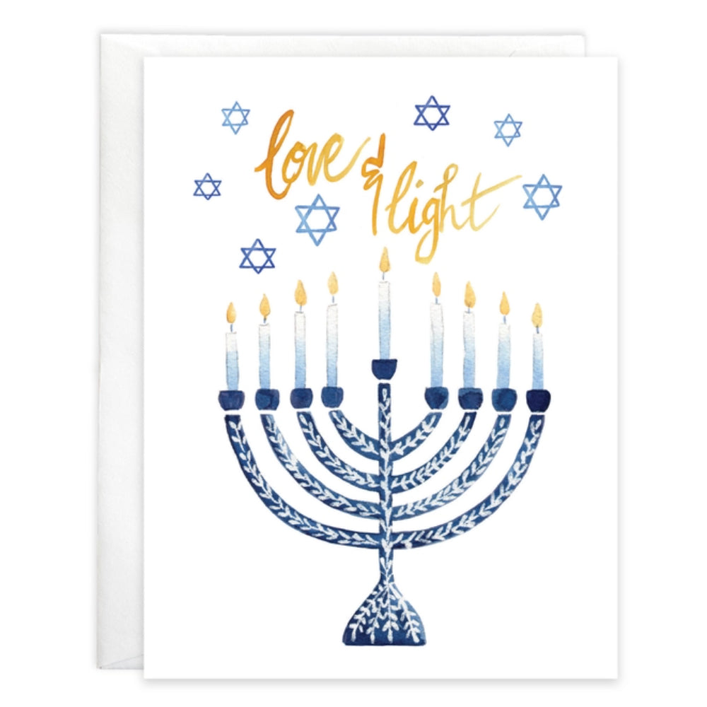 Gina B Designs Hanukkah Card - Love & Light