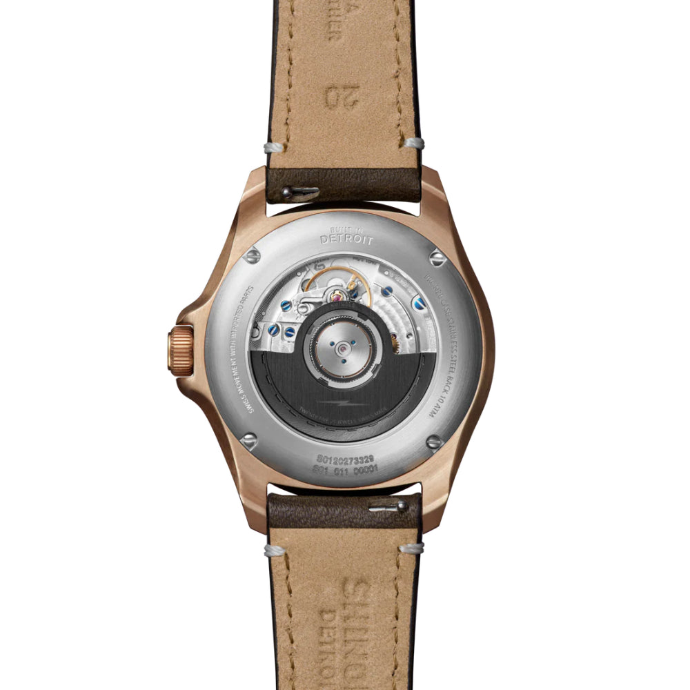 Shinola Bronze Monster GMT 40mm Automatic Watch