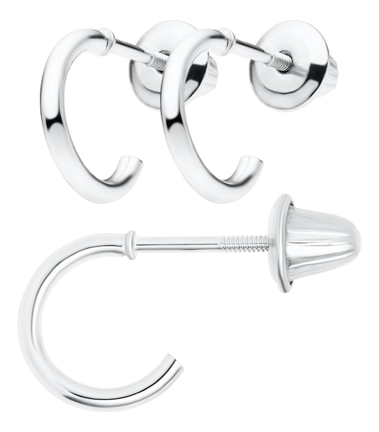 Children's Sterling Silver 3/4 Hoop Earring